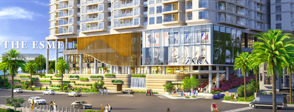 Sảnh Phối cảnh dự án the esme